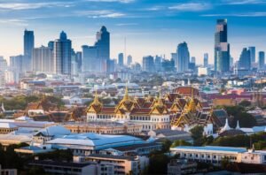 skyline of bangkok during day